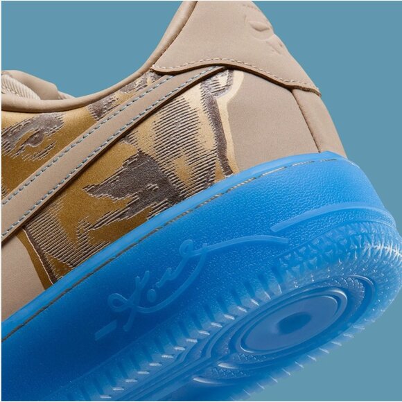 Nike Air Force 1 Low Protro Kobe Bryant Linen IH1018-200 Linen/University Blue - Picture 6 of 9